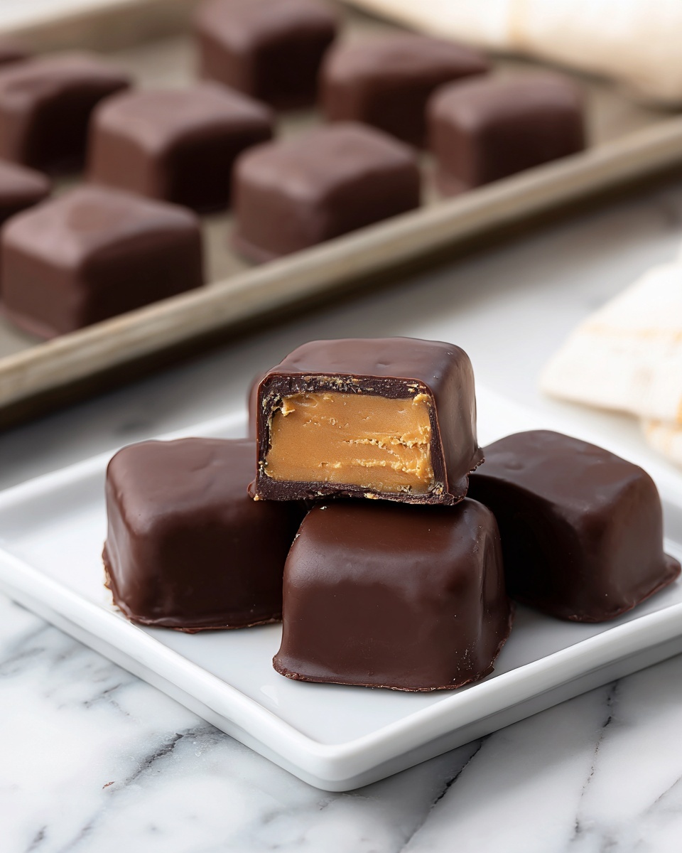 Chocolate Peanut Butter Candies Recipe - Recipe Image