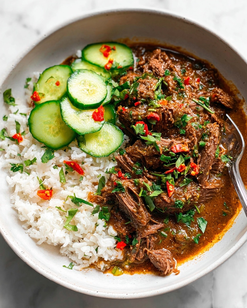 Coconut Curry Shredded Beef Recipe - Recipe Image