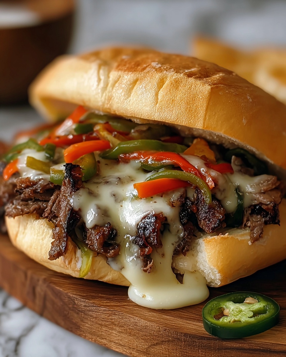 Philly Cheese Steak Burgers Recipe - Recipe Image