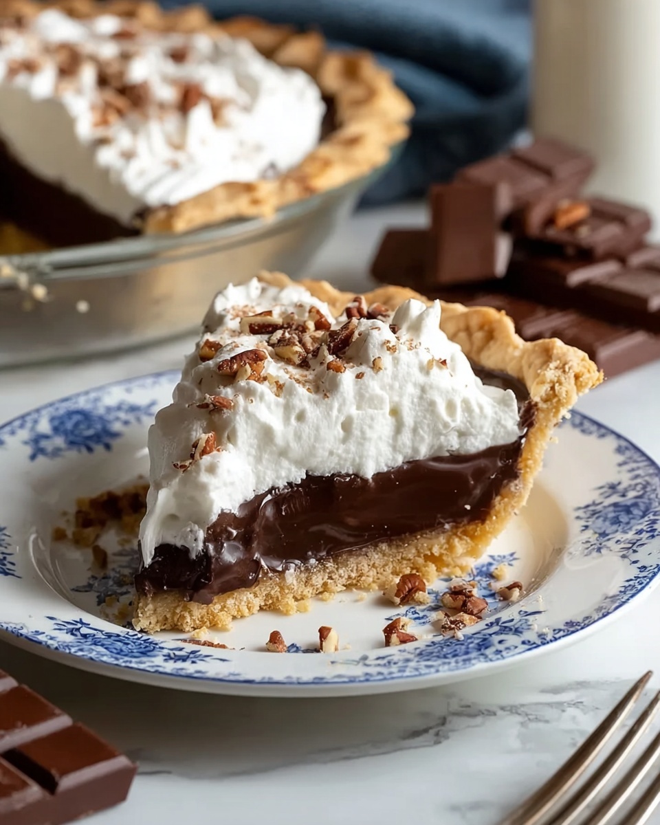 Chocolate Marshmallow Icebox Pie Recipe - Recipe Image