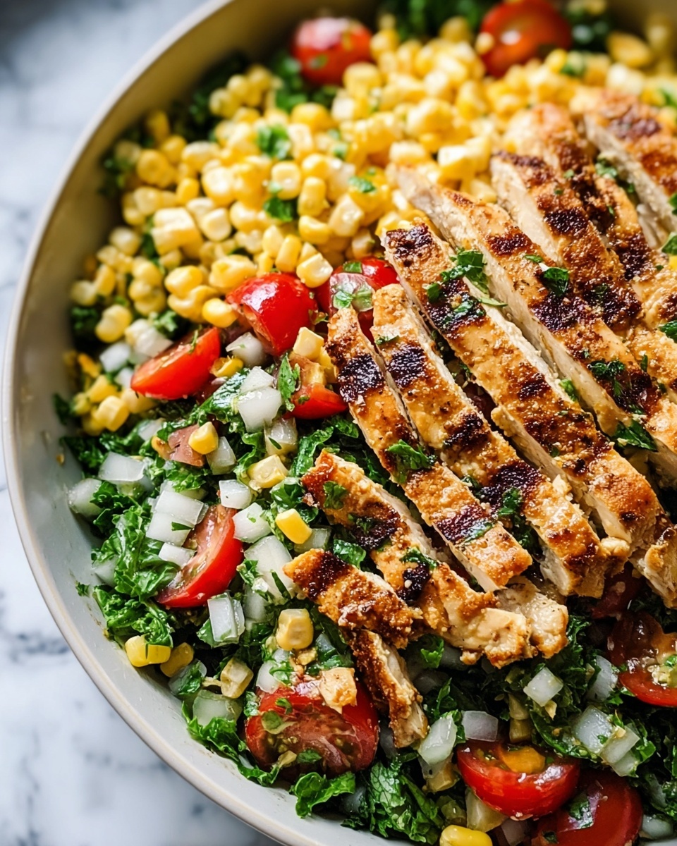 Grilled Mexican Corn Chicken Salad Recipe - Recipe Image
