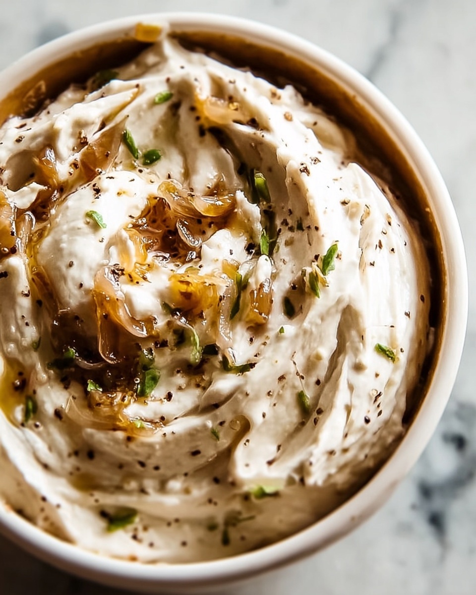 Caramelized Onion Dip with Parmesan and Mozzarella Recipe - Recipe Image