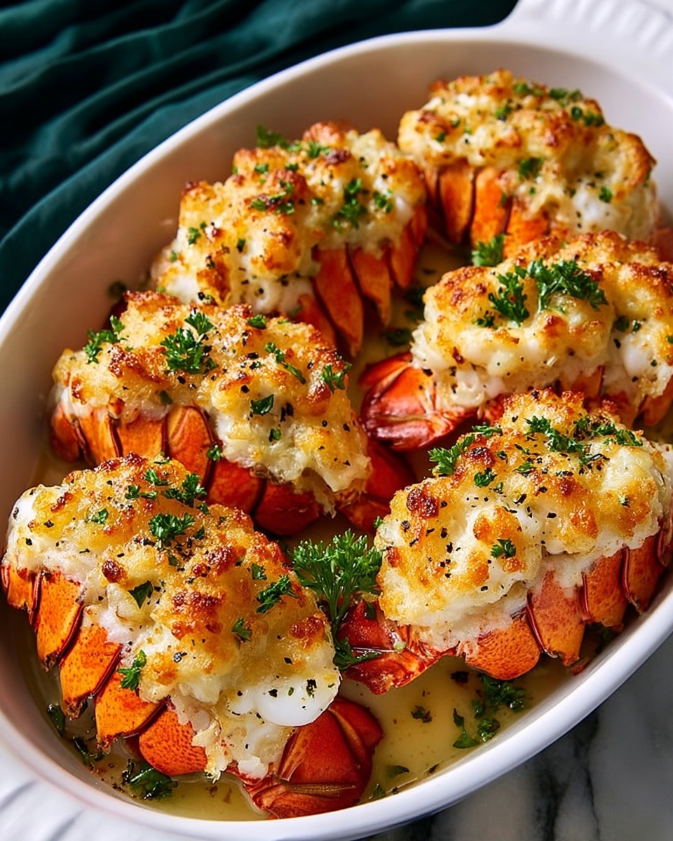 Garlic Butter Baked Lobster Tails Recipe - Recipe Image