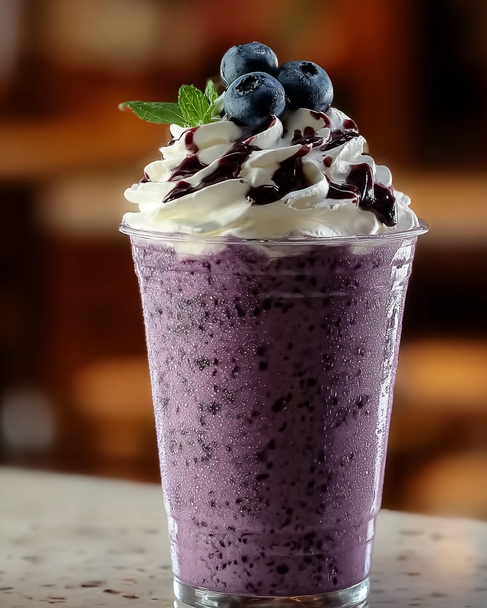 Pineapple Blueberry Frappuccino Recipe - Recipe Image