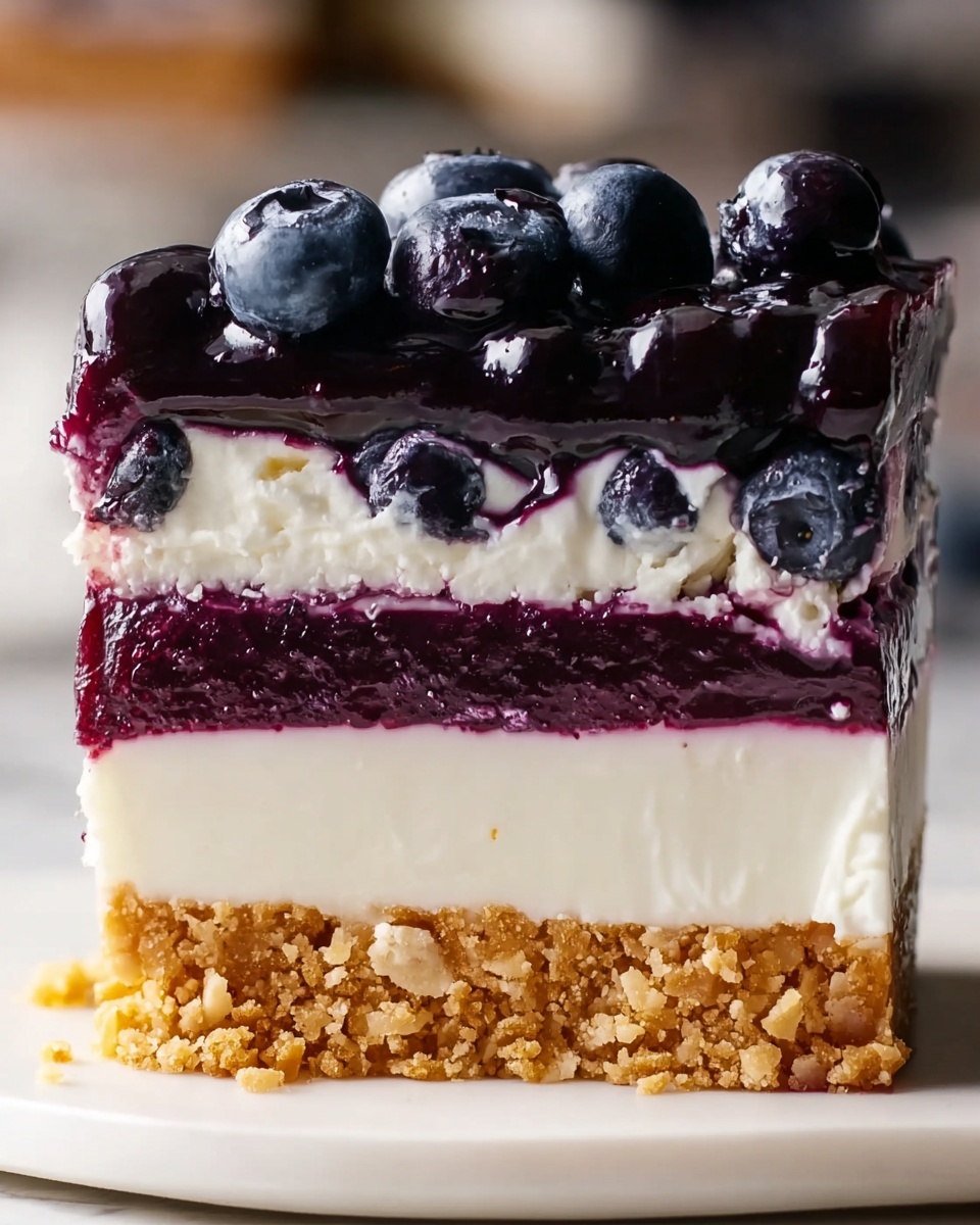 No-Bake Blueberry Cheesecake Recipe - Recipe Image