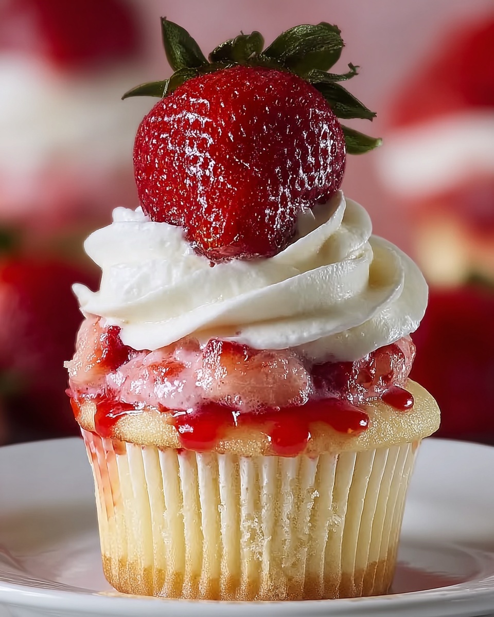 Strawberry Cheesecake Cupcakes Recipe - Recipe Image