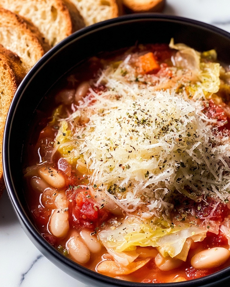 Cabbage and Cannellini Beans in Marinara Sauce Recipe - Recipe Image