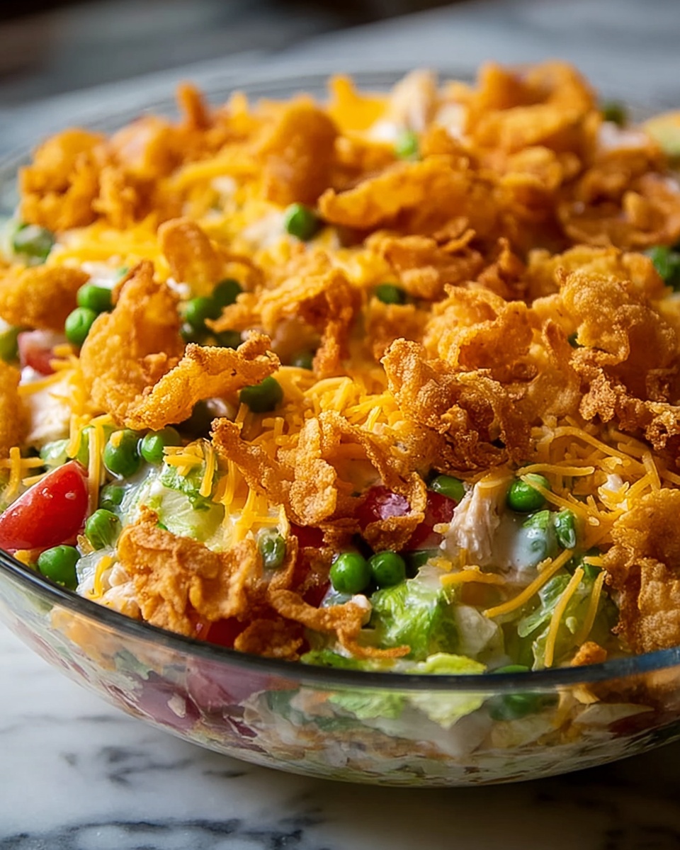Crispy Hot Chicken Salad Casserole Recipe - Recipe Image