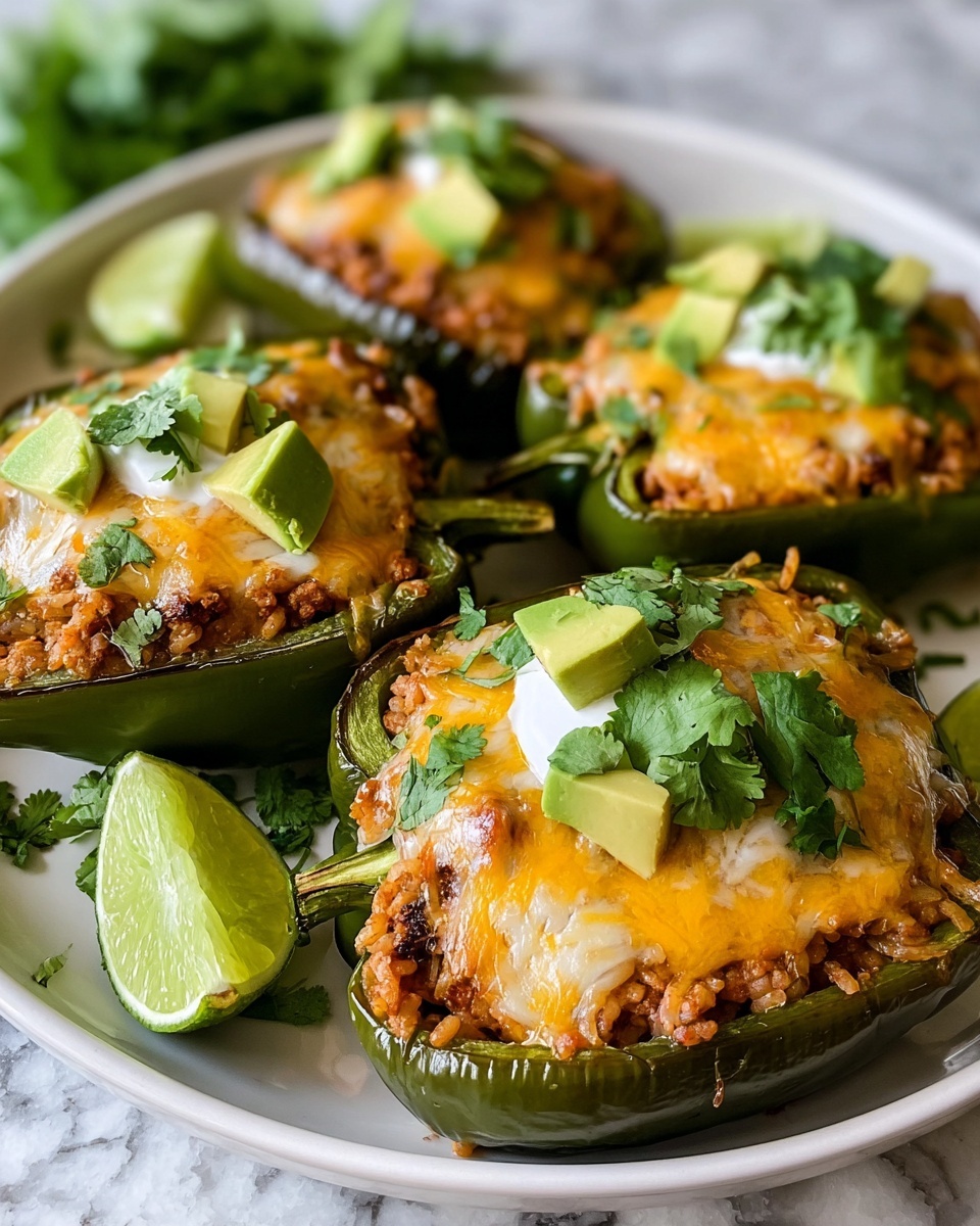 Taco-Stuffed Poblano Peppers Recipe - Recipe Image