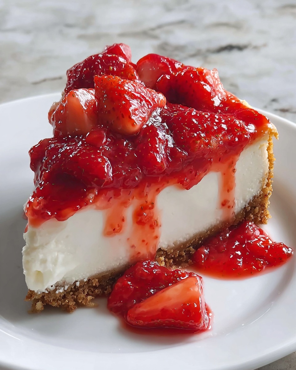 Strawberry Cheesecake Classic Dessert Recipe - Recipe Image