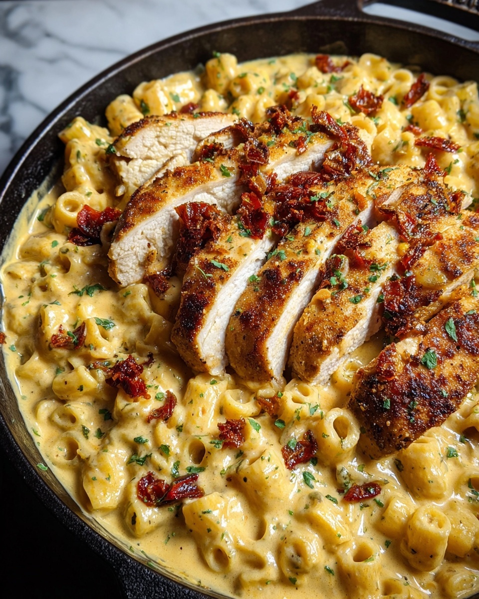 Creamy Sun-Dried Tomato Chicken Pasta Recipe - Recipe Image