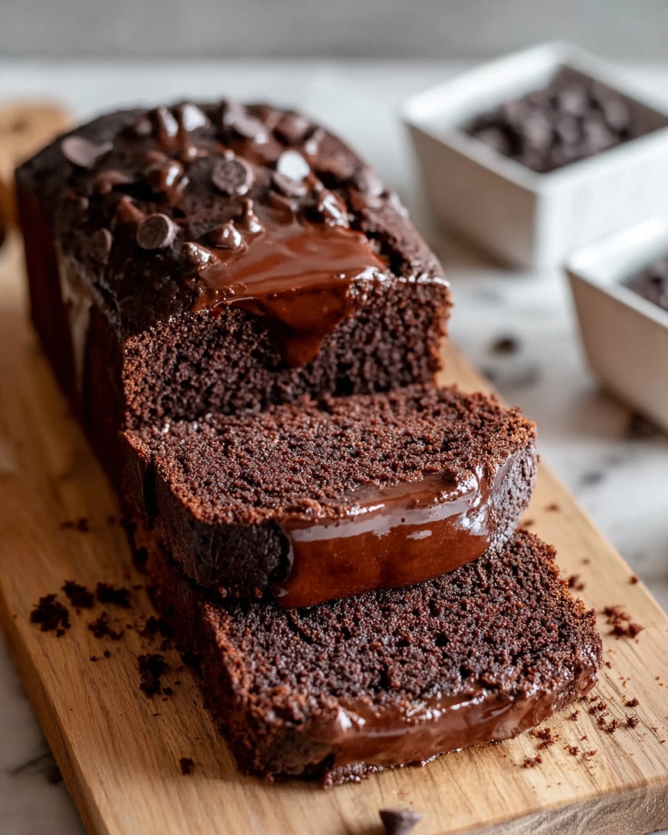Hot Fudge Brownie Bread Recipe - Recipe Image