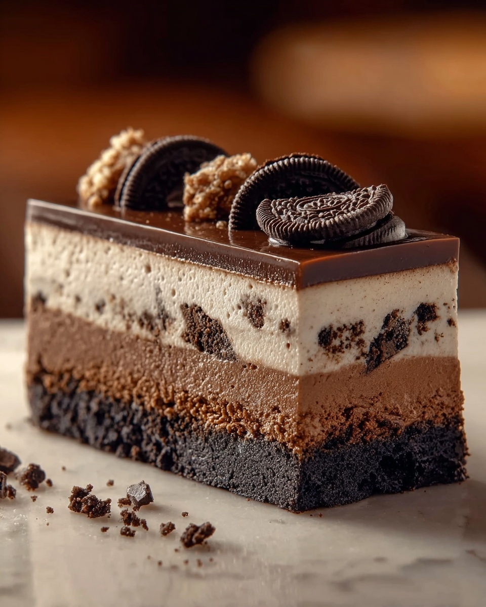 Brownie Layered Cookie Dough Cheesecake Recipe - Recipe Image