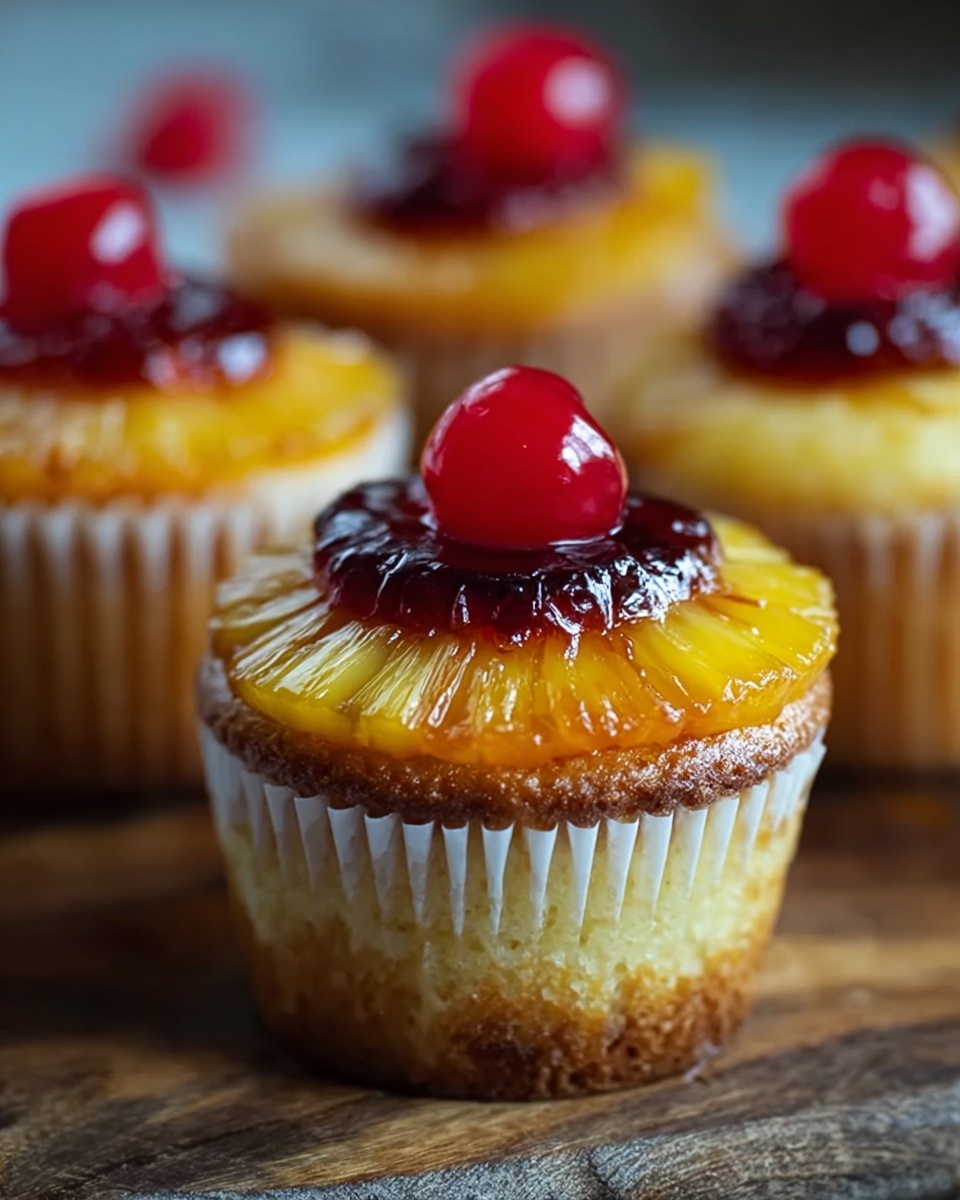 Pineapple Upside-Down Cupcakes Recipe - Recipe Image