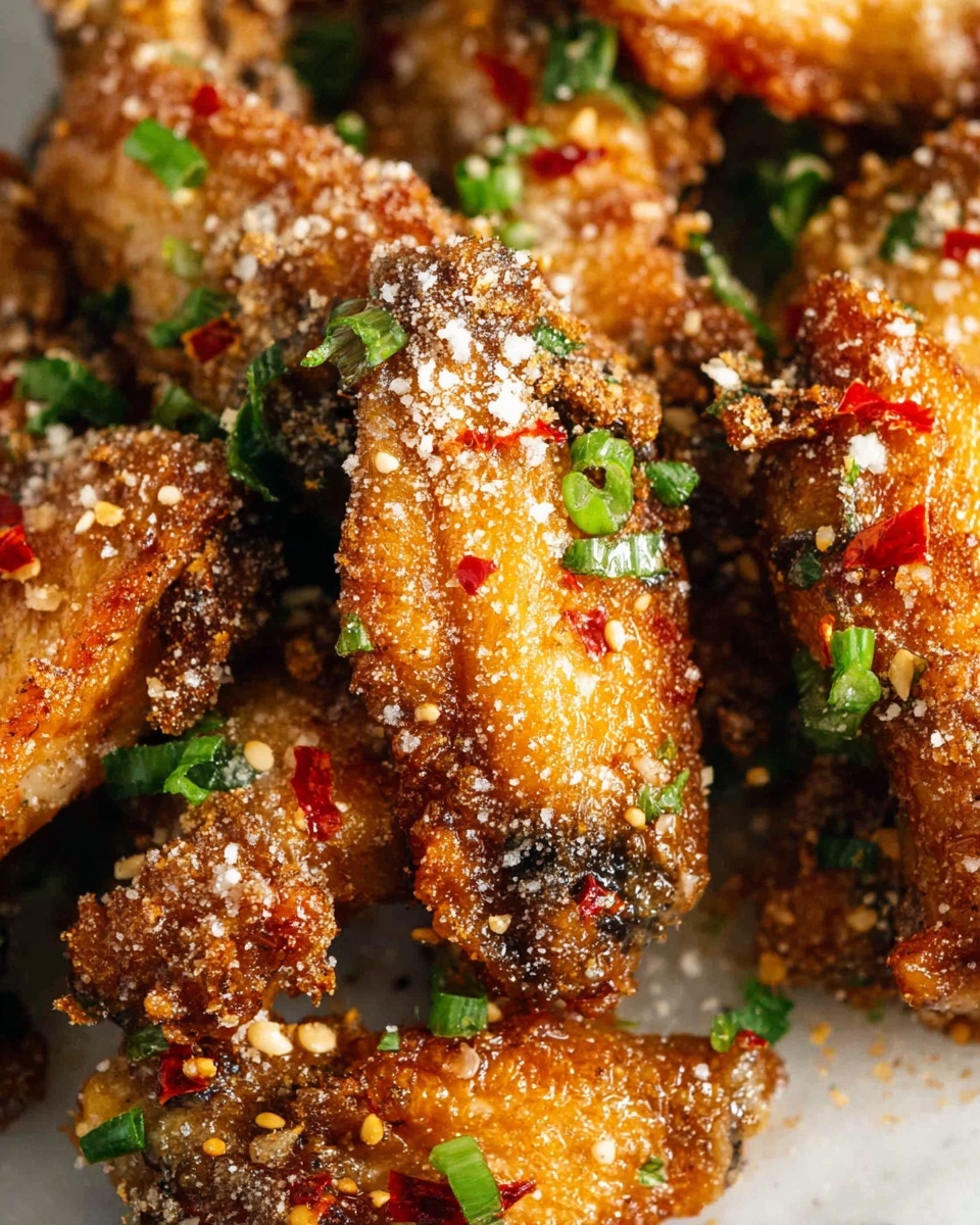 Chinese Salt and Pepper Chicken Wings Recipe - Recipe Image