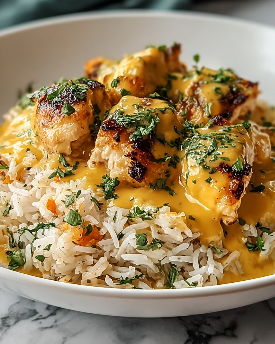 Smothered Chicken and Rice Recipe - Recipe Image