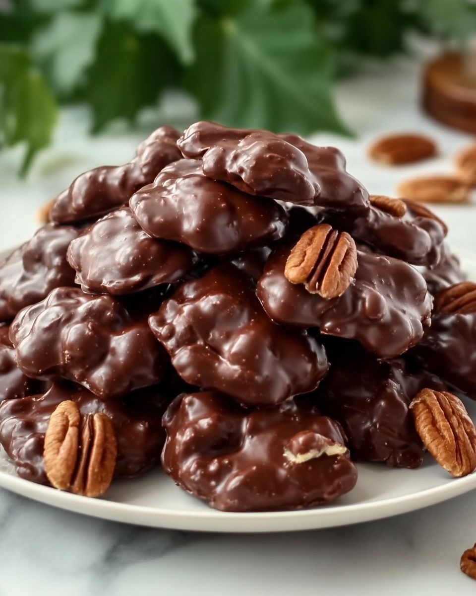 Chocolate Pecan Turtle Clusters Recipe - Recipe Image