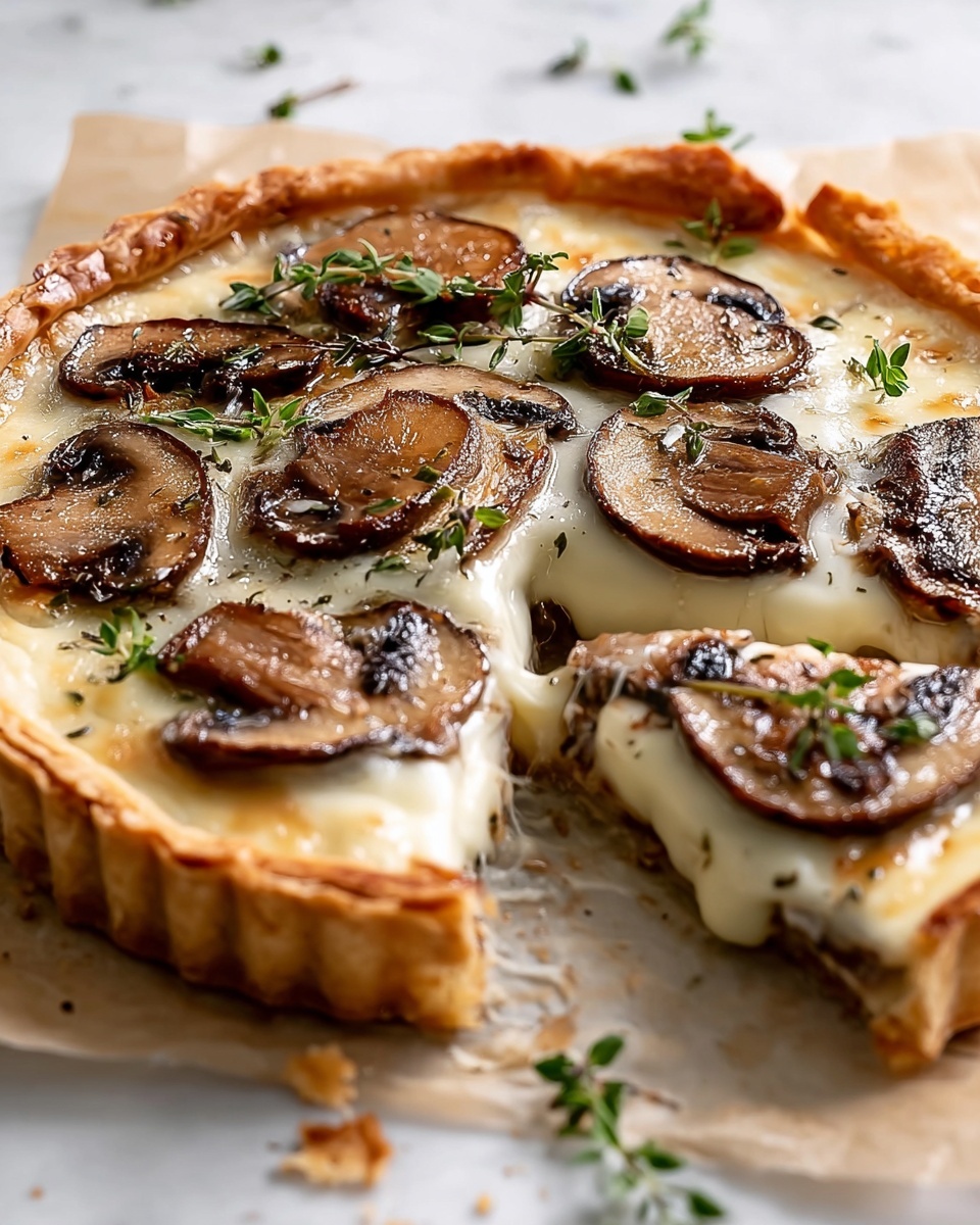 Mushroom Goat Cheese Tart Recipe - Recipe Image