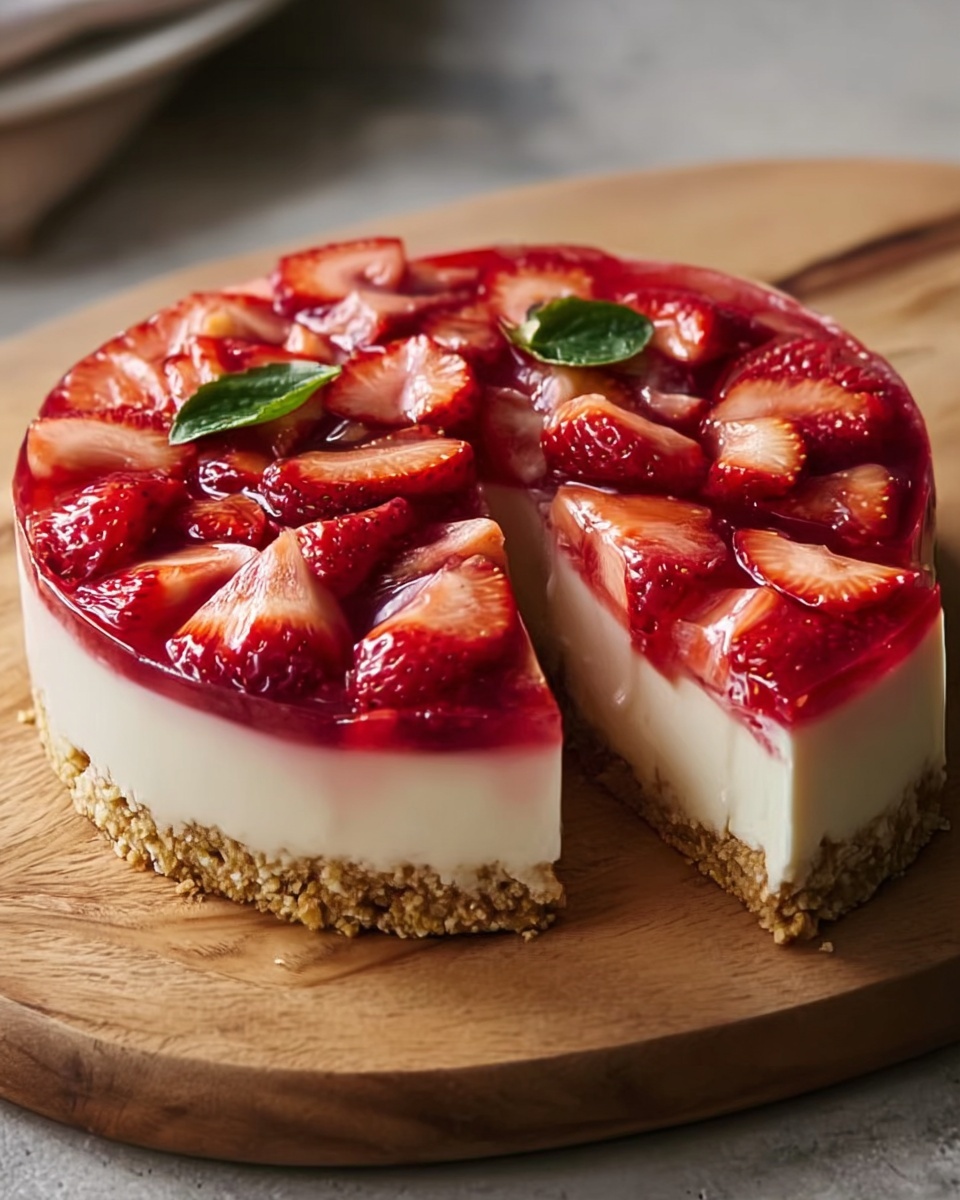 Rhubarb & Strawberry Cheesecake Recipe - Recipe Image