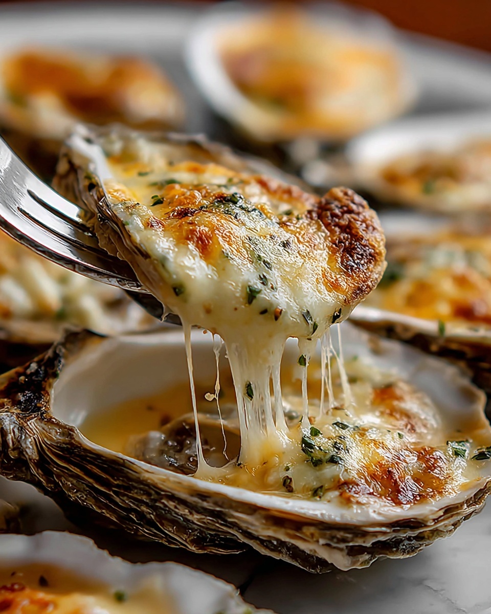 Grilled Parmesan Garlic Oysters Recipe - Recipe Image