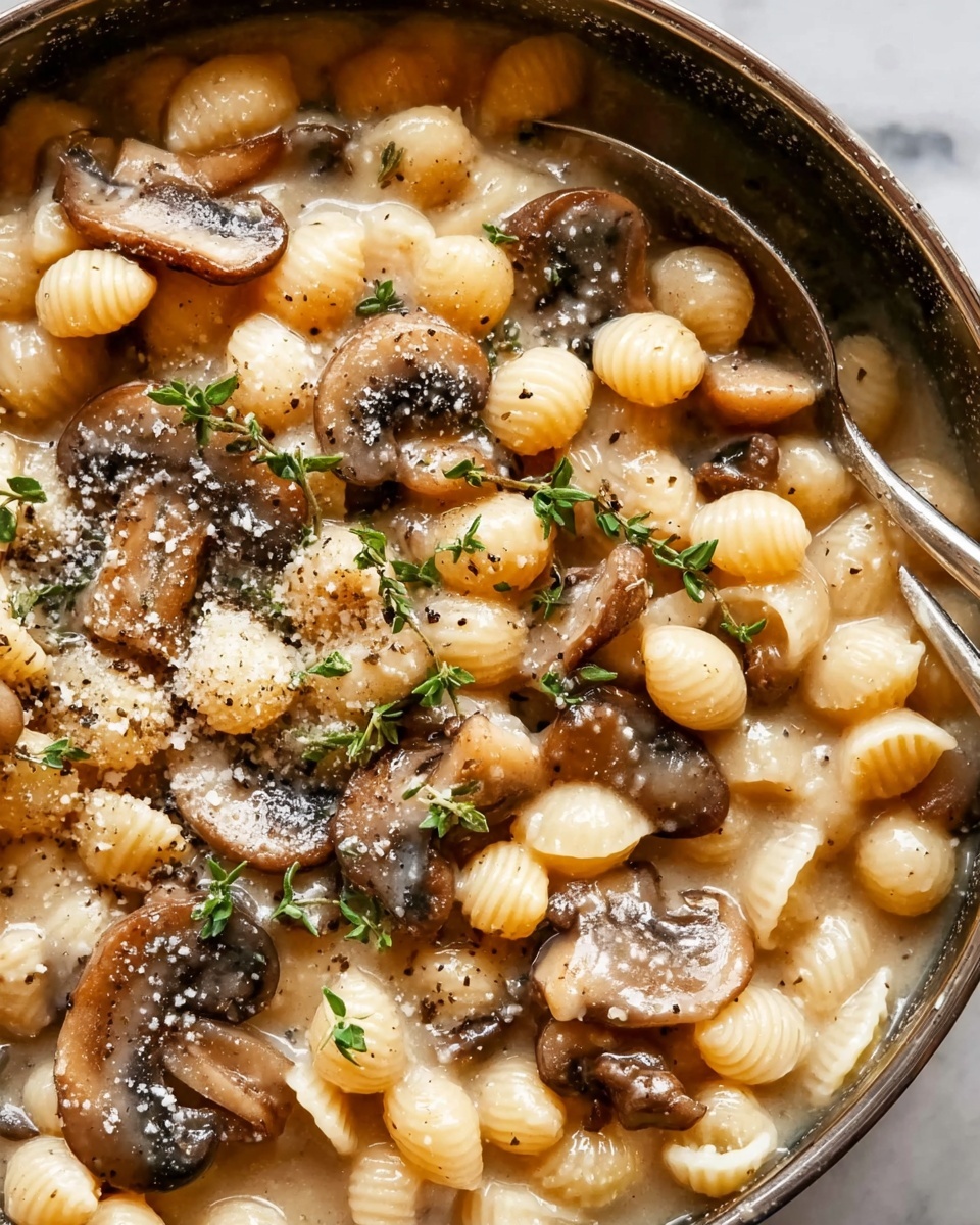 Creamy Mushroom & Pearl Couscous Soup Recipe - Recipe Image
