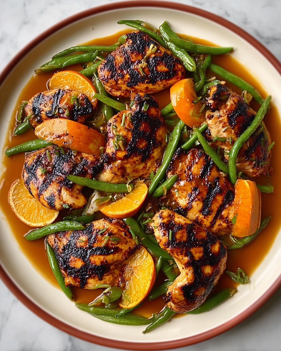 Blackened Chicken with Caramel and Clementine Dressing Recipe - Recipe Image