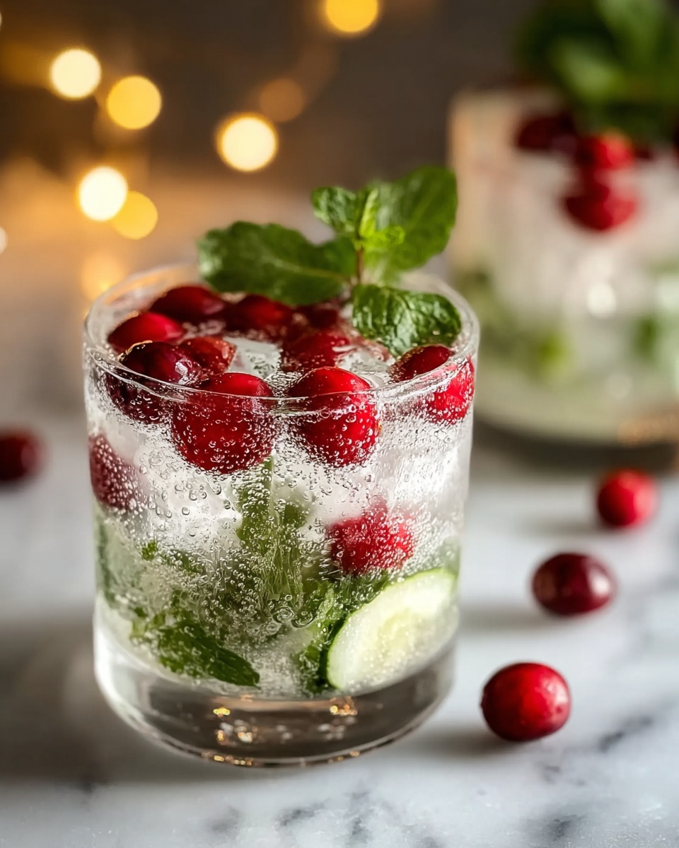 Christmas Cranberry Mint Mojito Recipe - Recipe Image