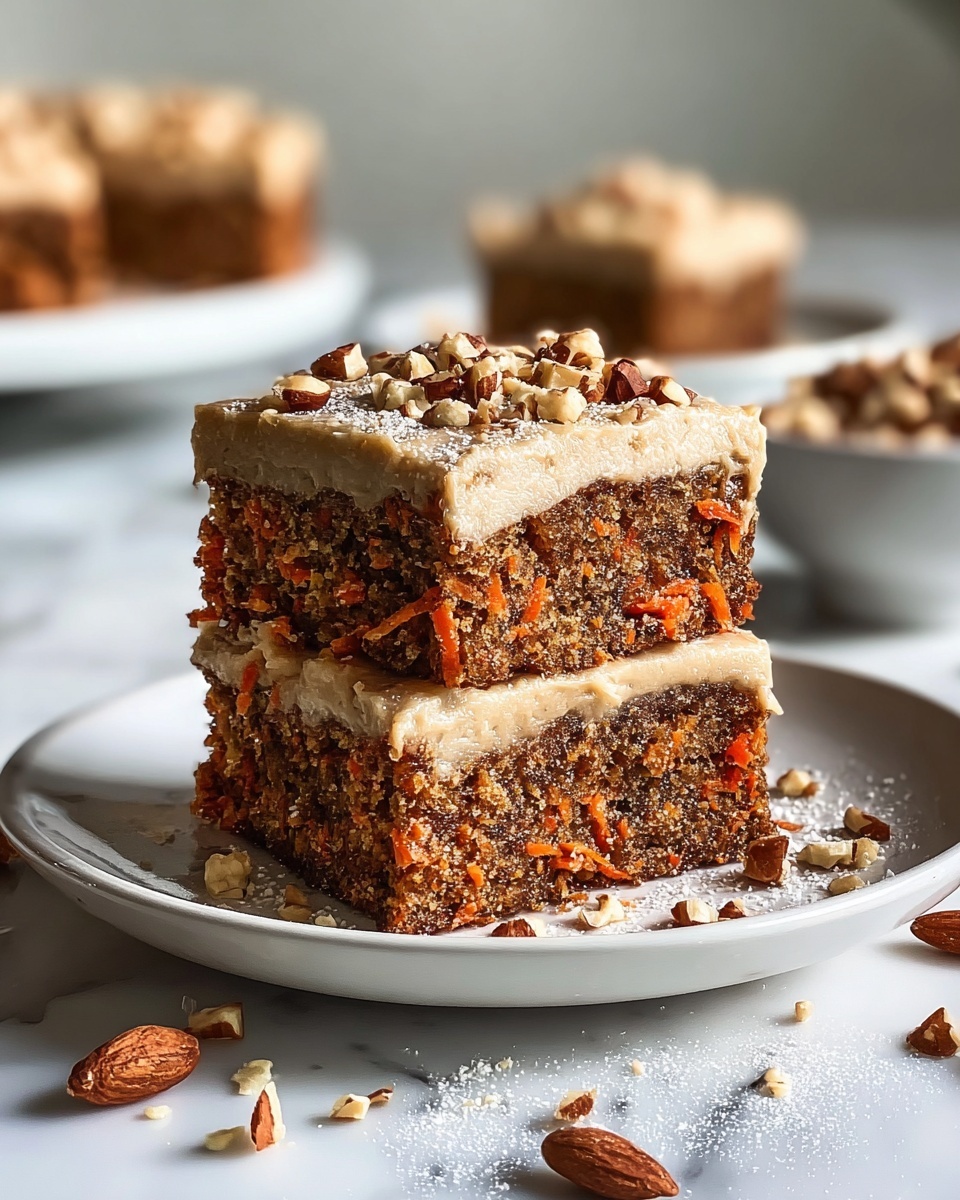 Vegan Carrot Cake Bars Recipe - Recipe Image