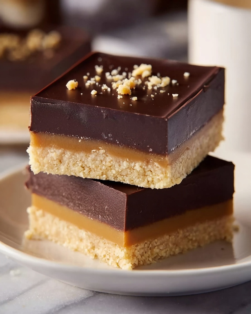 No-Bake Shortbread Fudge Slice Recipe - Recipe Image