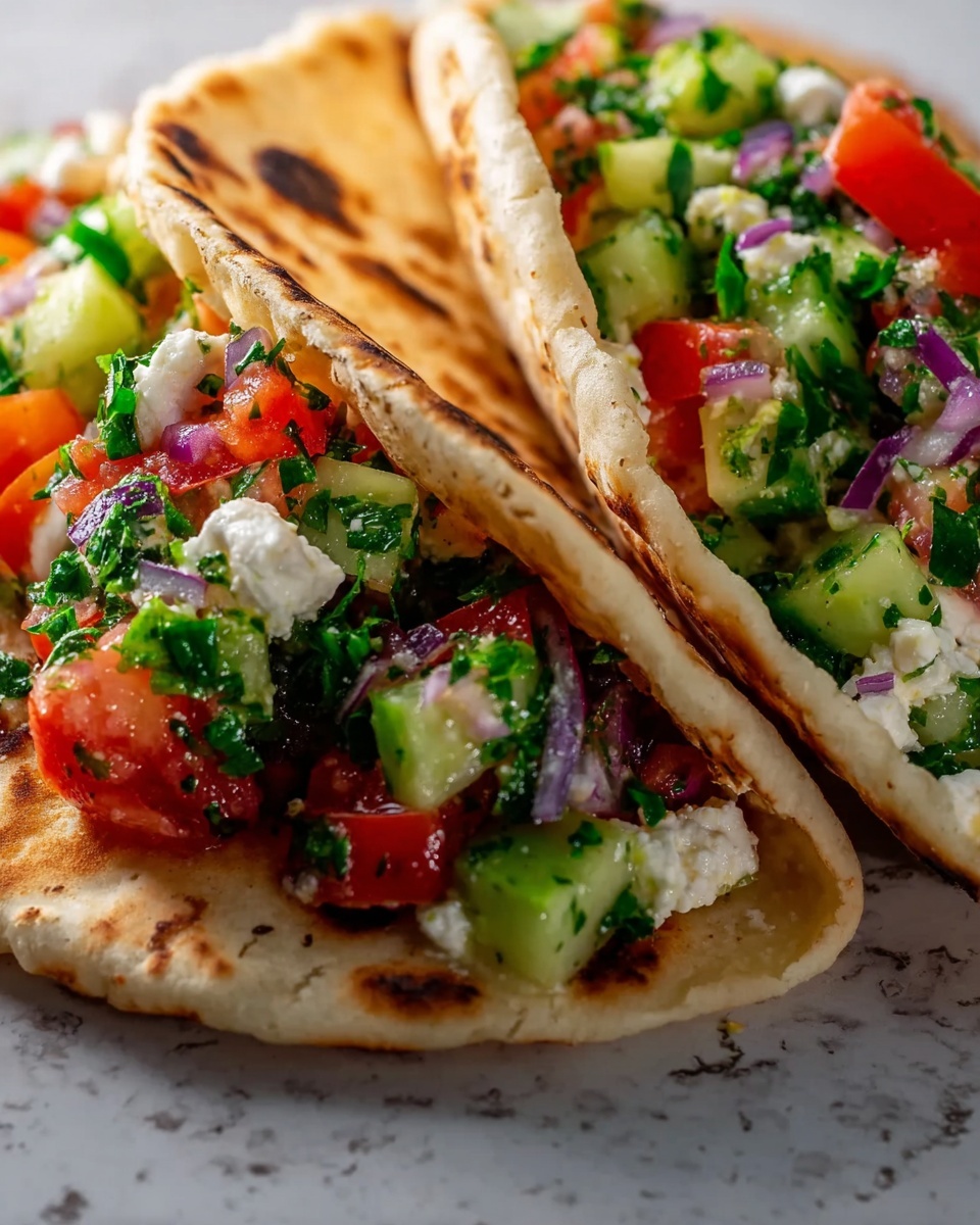 Greek Salad Pita Pockets Recipe - Recipe Image