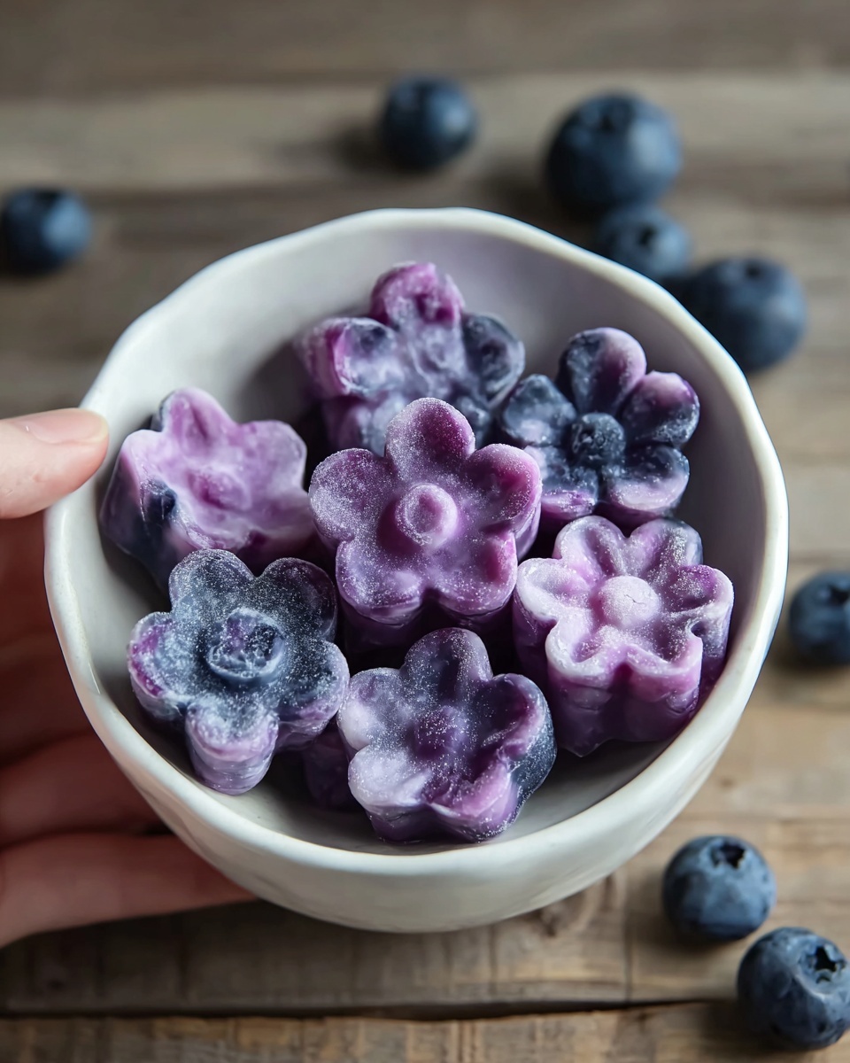 Blueberry Yogurt Paw Treats for Dogs Recipe - Recipe Image