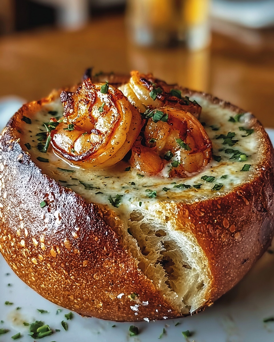 Stuffed Seafood Bread Bowl: An Incredible Ultimate Recipe - Recipe Image