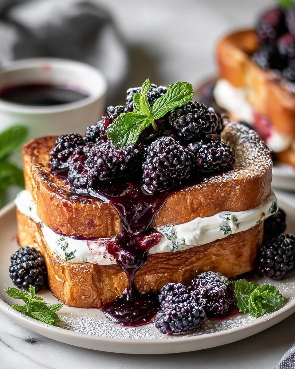 Blackberry Compote French Toast Recipe - Recipe Image