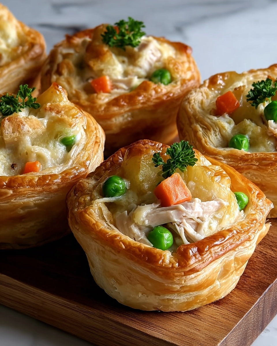 Mini Chicken Pot Pies Recipe - Recipe Image