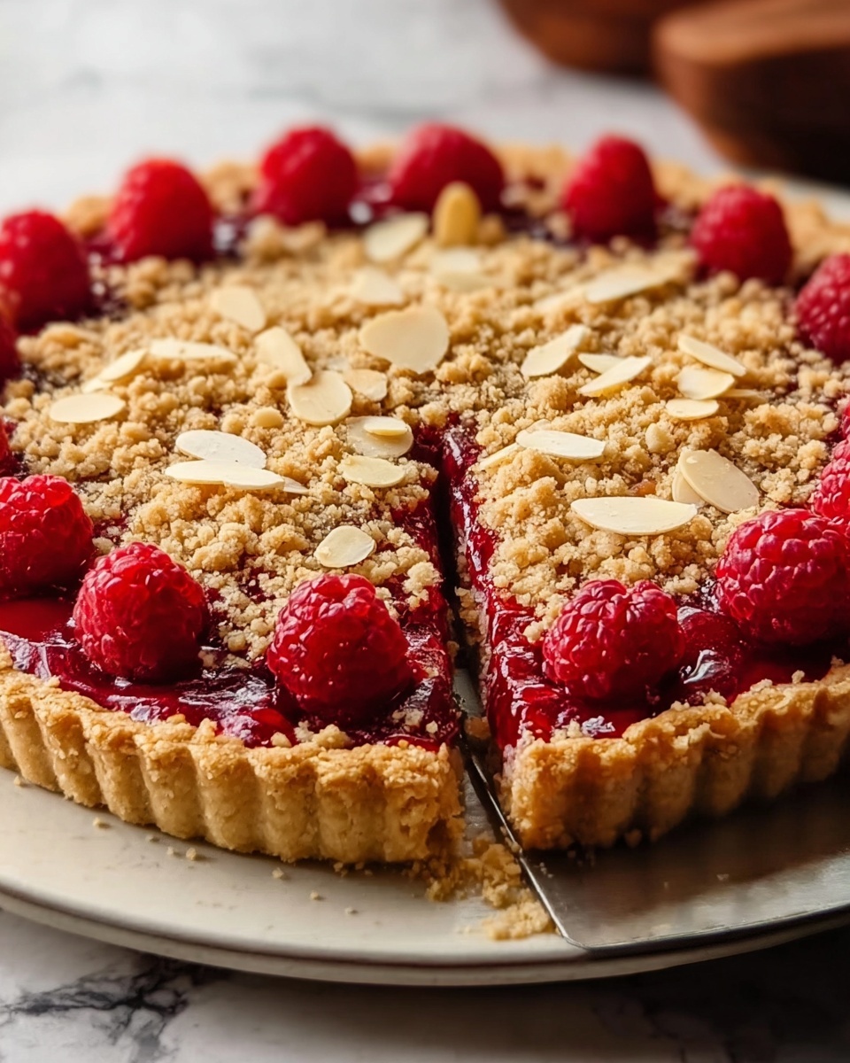 Raspberry Almond Streusel Tart Recipe - Recipe Image