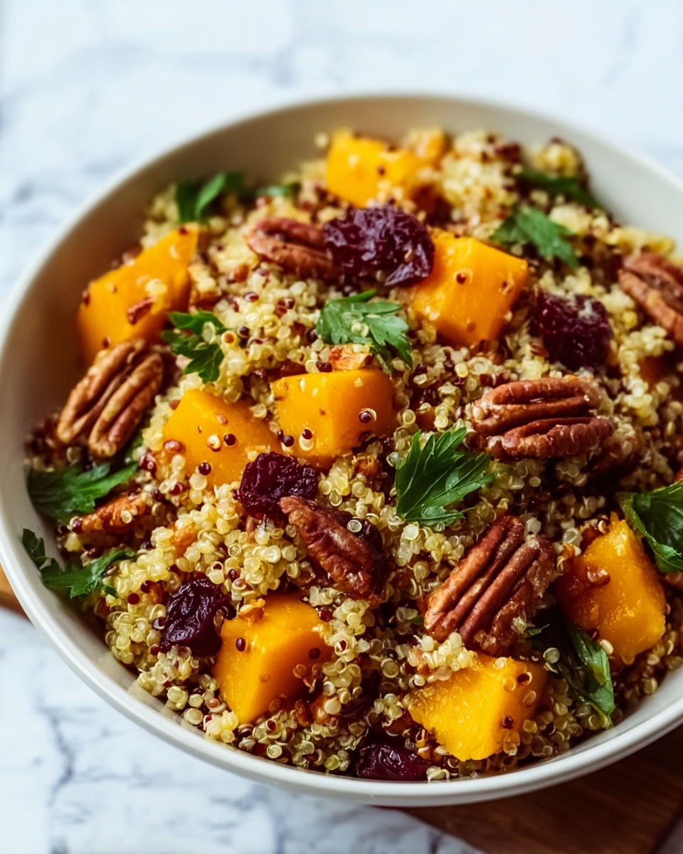 Roasted Pumpkin, Pecan & Cranberry Quinoa Salad Recipe - Recipe Image