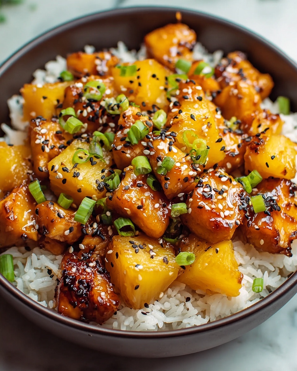 Baked Pineapple Chicken Bowls Recipe - Recipe Image