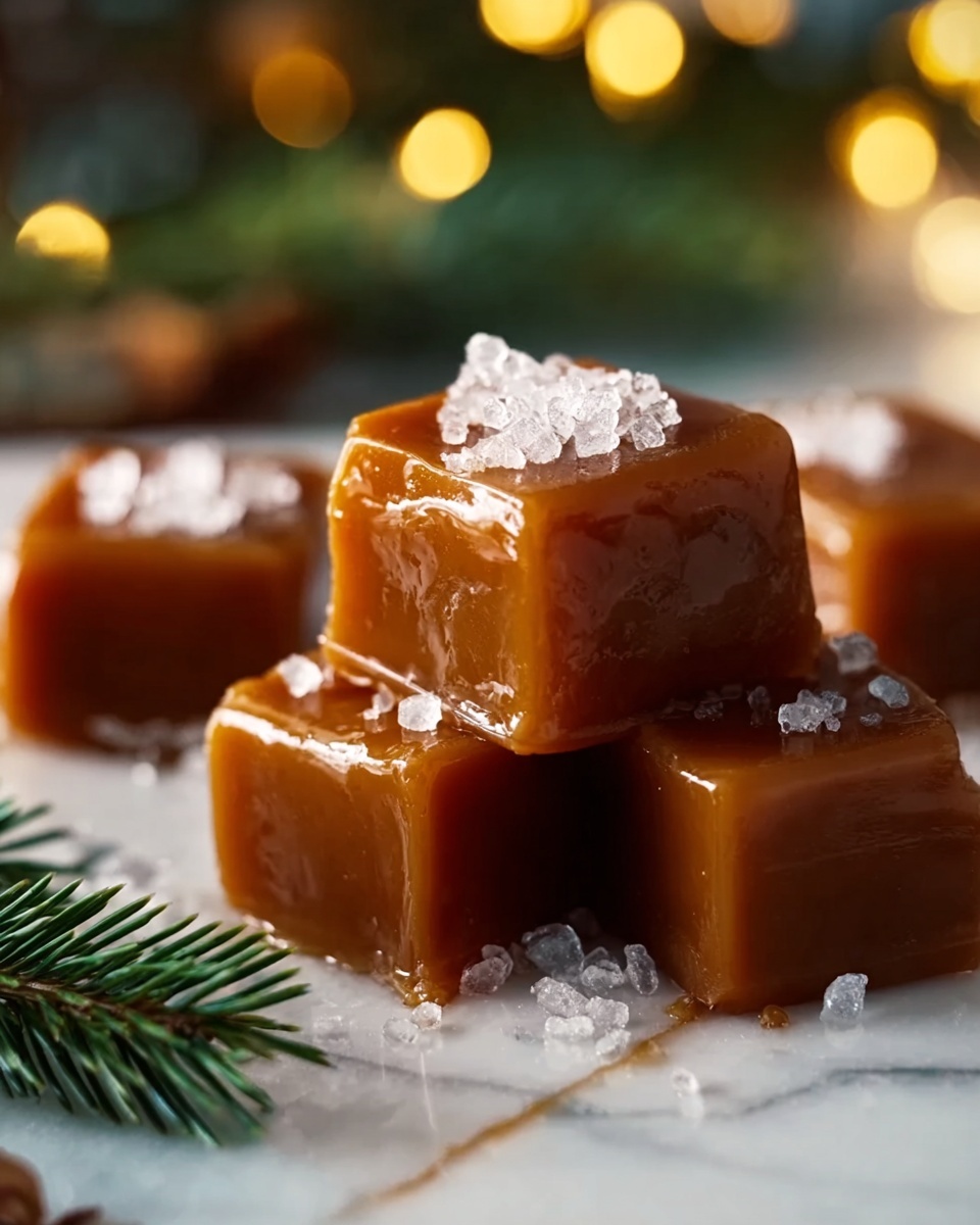 Homemade Christmas Caramels Recipe - Recipe Image