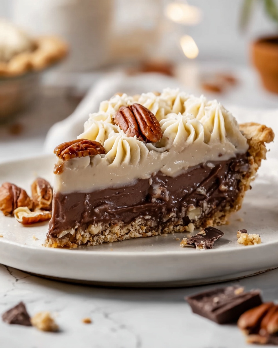 No-Bake German Chocolate Pie Recipe - Recipe Image