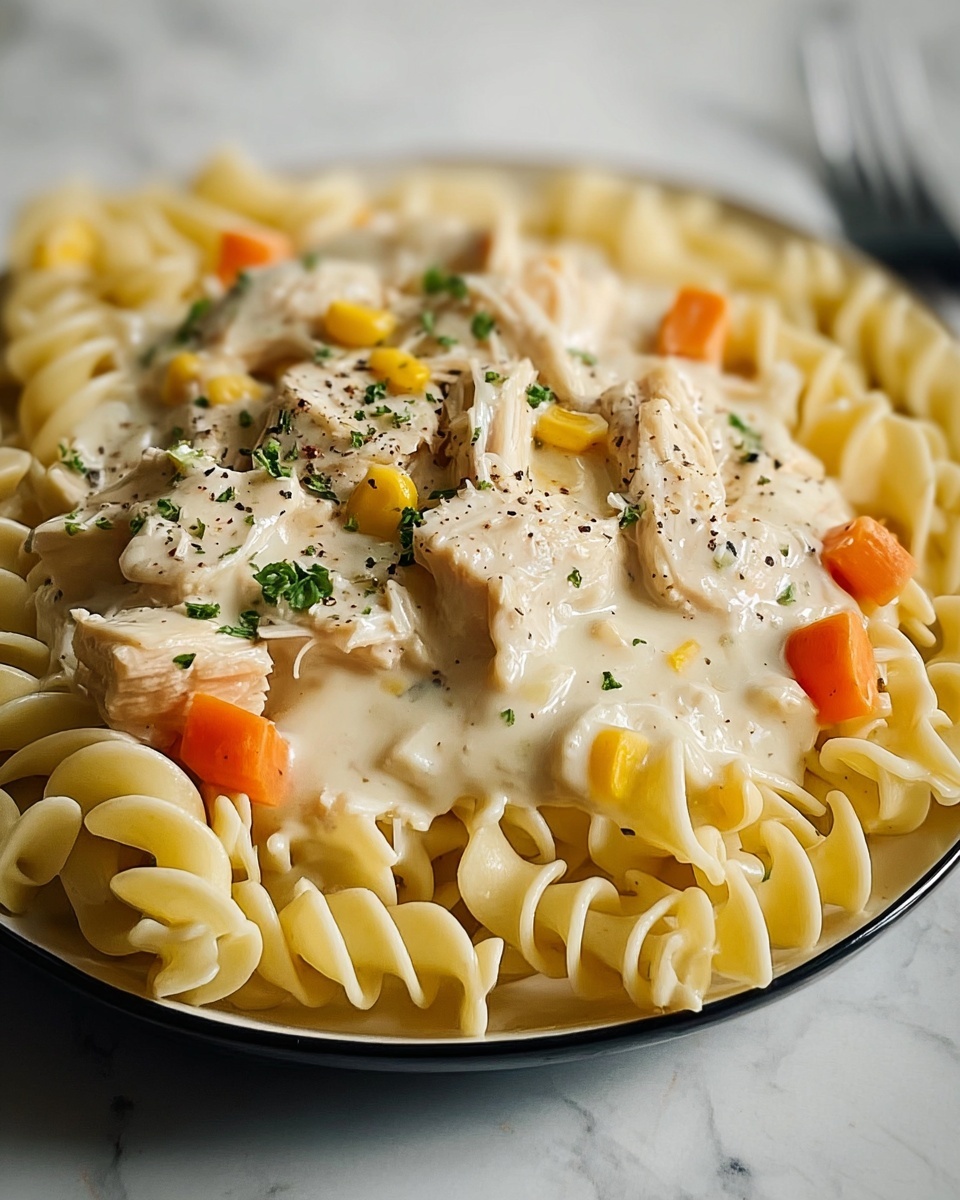 Creamy Ranch Chicken & Noodles Recipe - Recipe Image