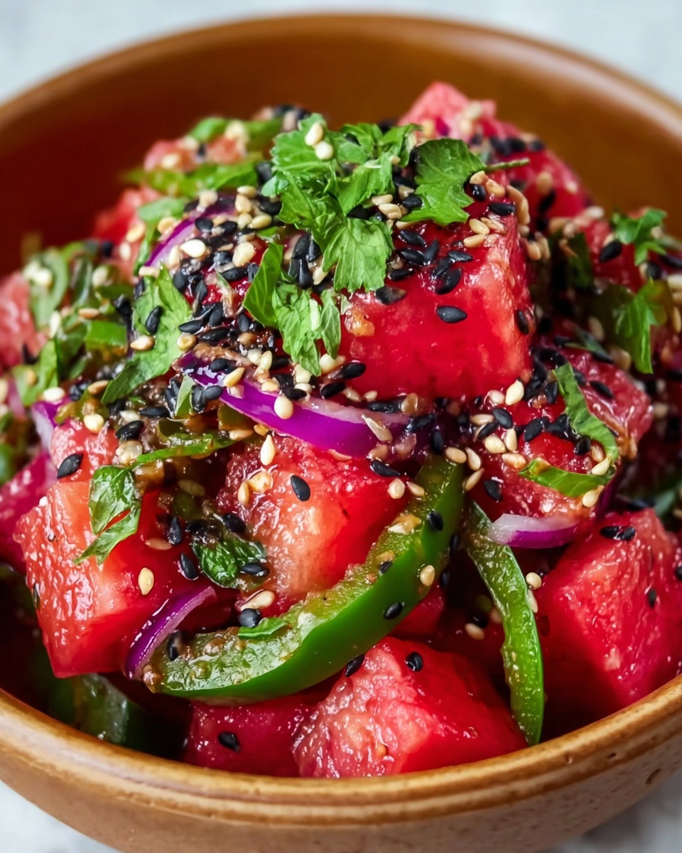 Watermelon Shiso Salad Recipe - Recipe Image