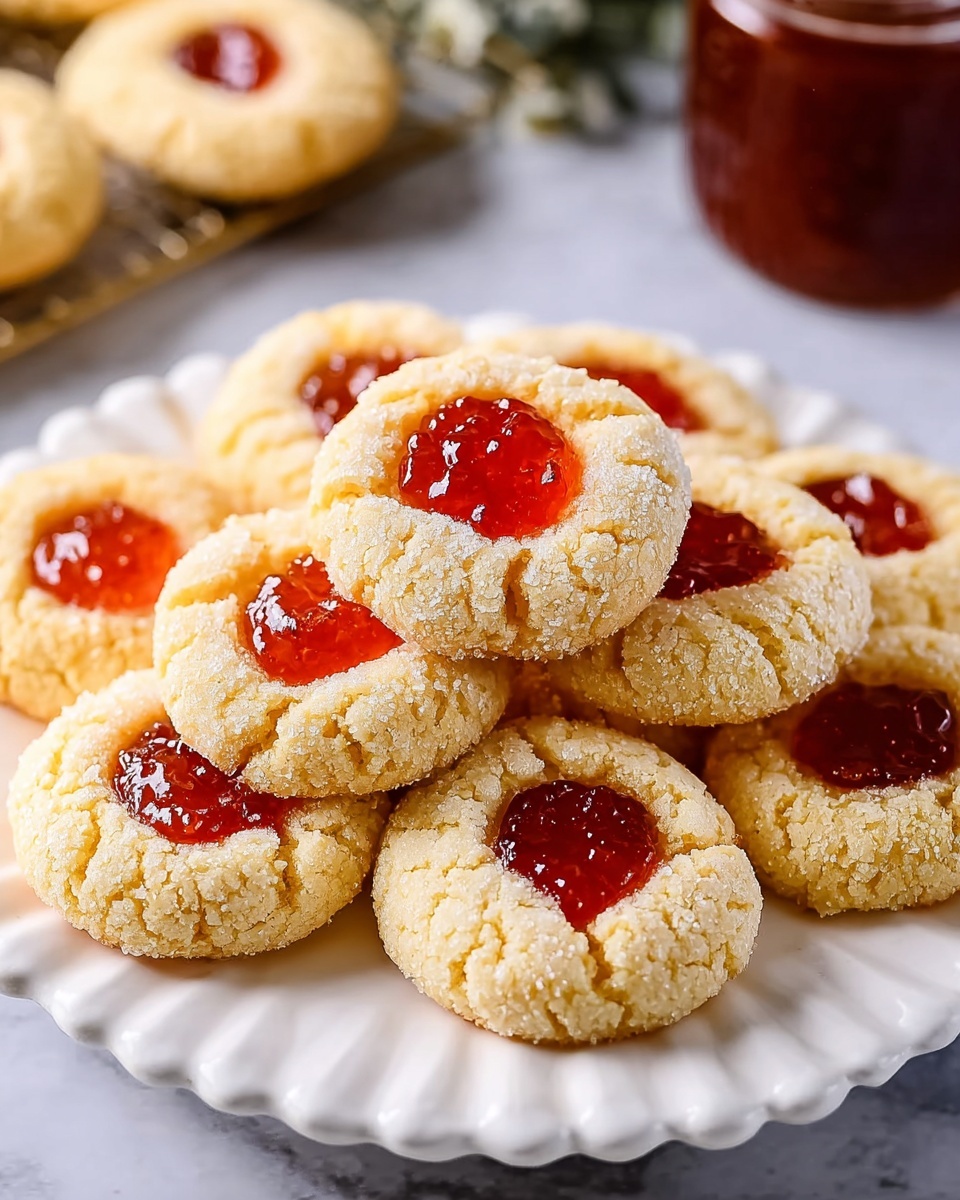 Thumbprint Cookies with Jam Centers Recipe - Recipe Image