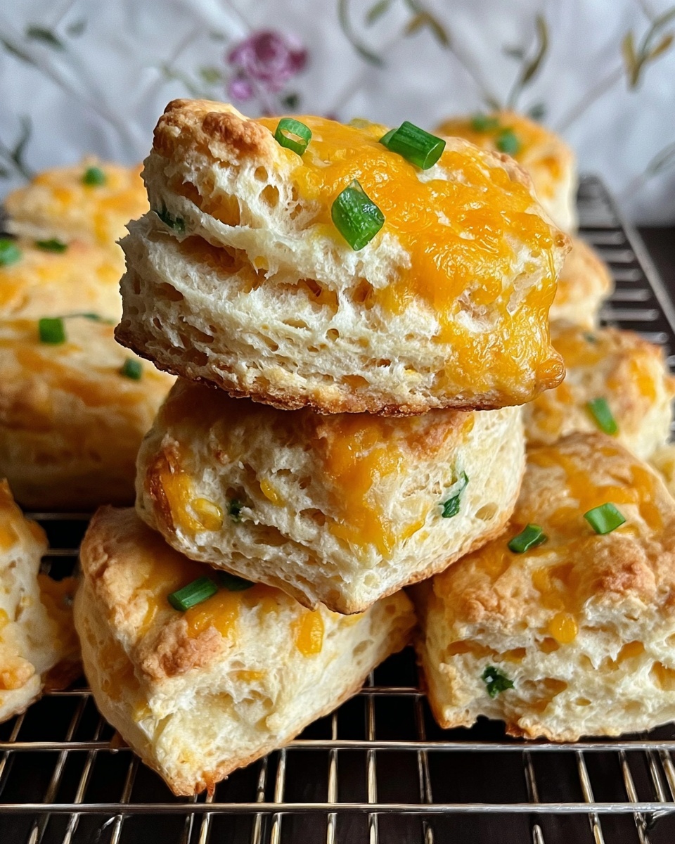 Cheddar Scallion Drop Biscuits Recipe - Recipe Image