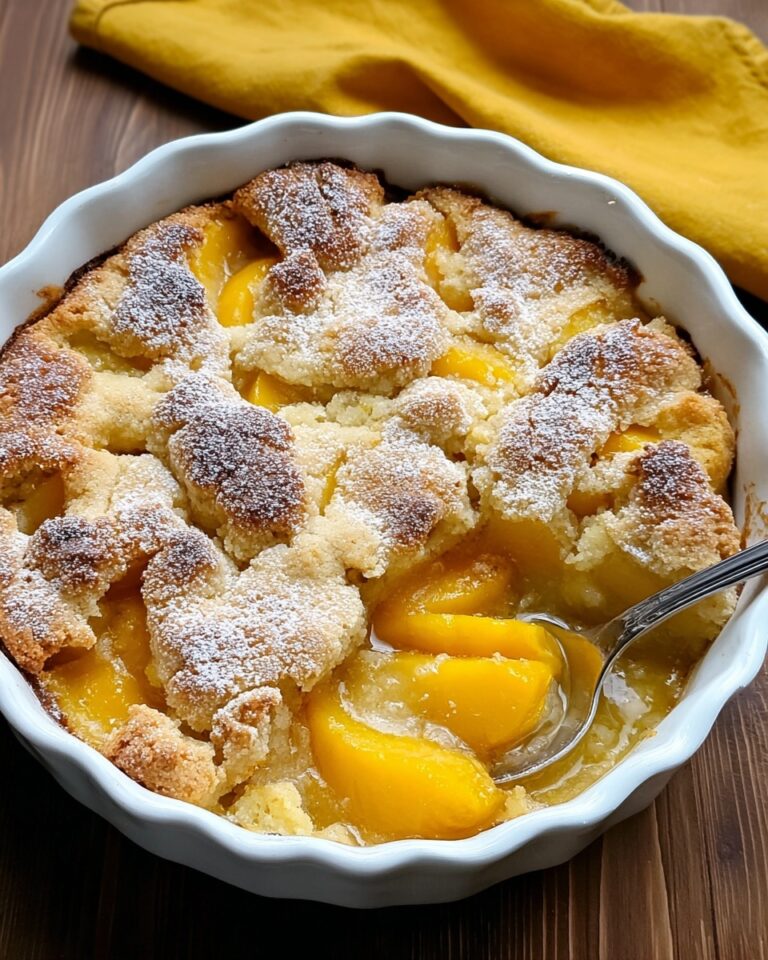 Peach Cobbler Bread Pudding Recipe