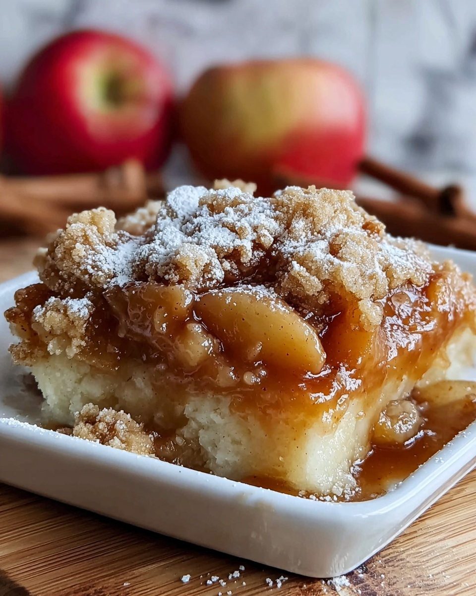 Caramel Apple Cinnamon Roll Dump Cake Recipe - Recipe Image