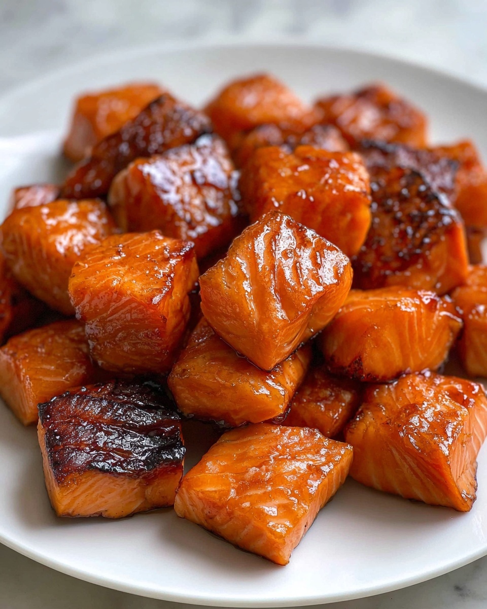 Hot Honey Salmon Bites Recipe - Recipe Image