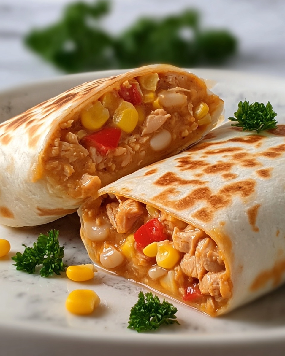 Southern Turkey Burritos with Refried Beans Recipe - Recipe Image